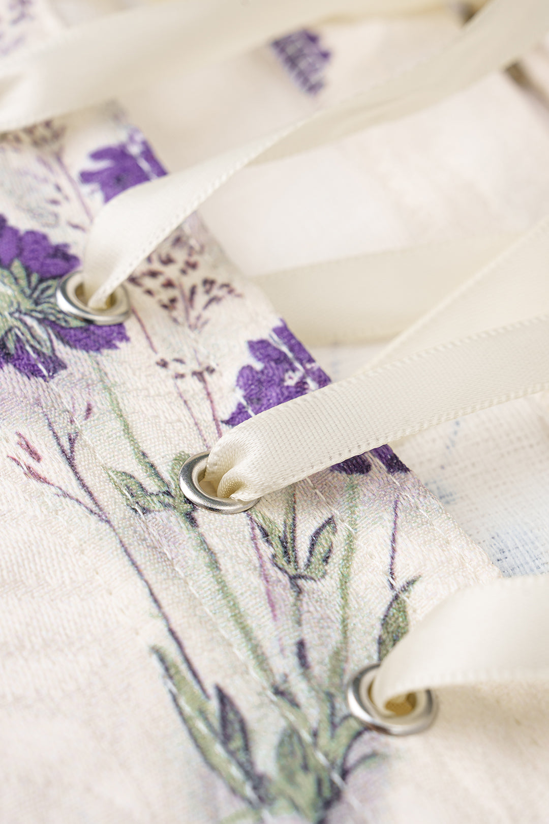 Bong Bag Lavender Floral Corset Tube Top