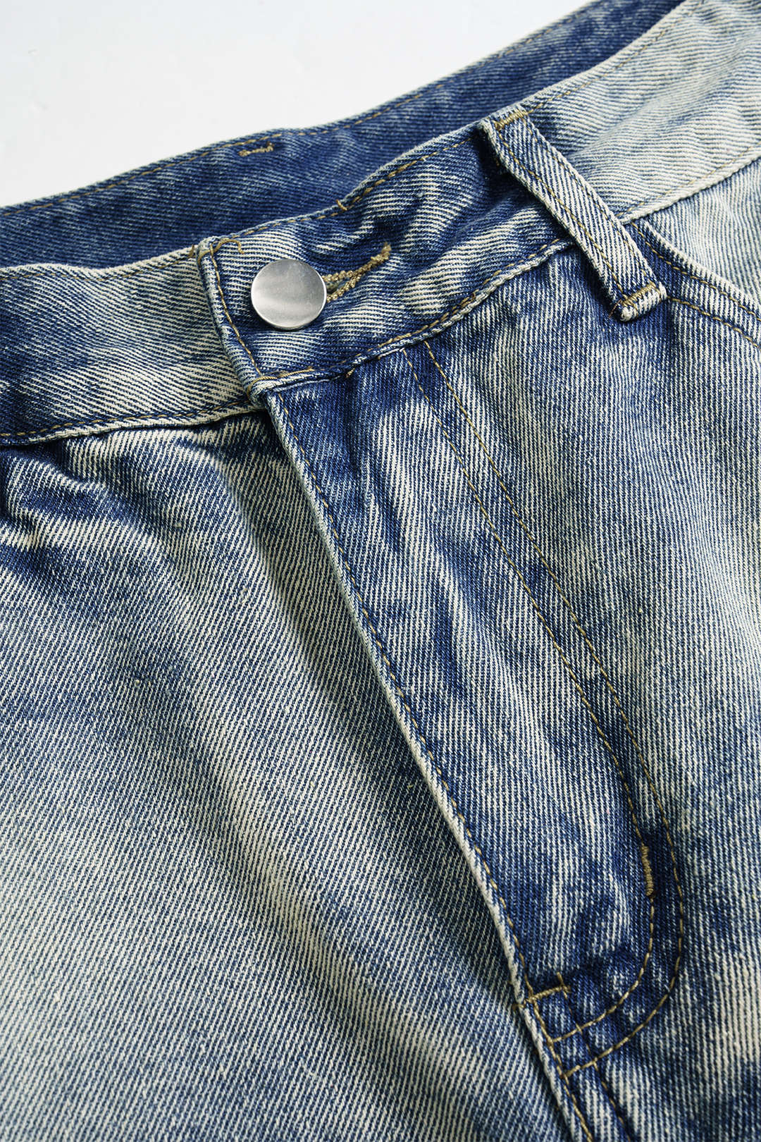 Bong Bag Blue Camo Print Denim Jeans