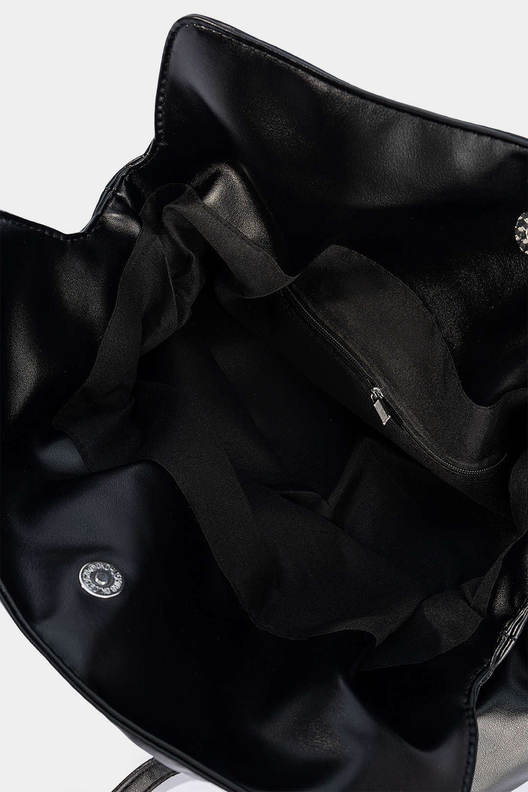 Bong Bag Black Faux Leather Cross-Body Bag