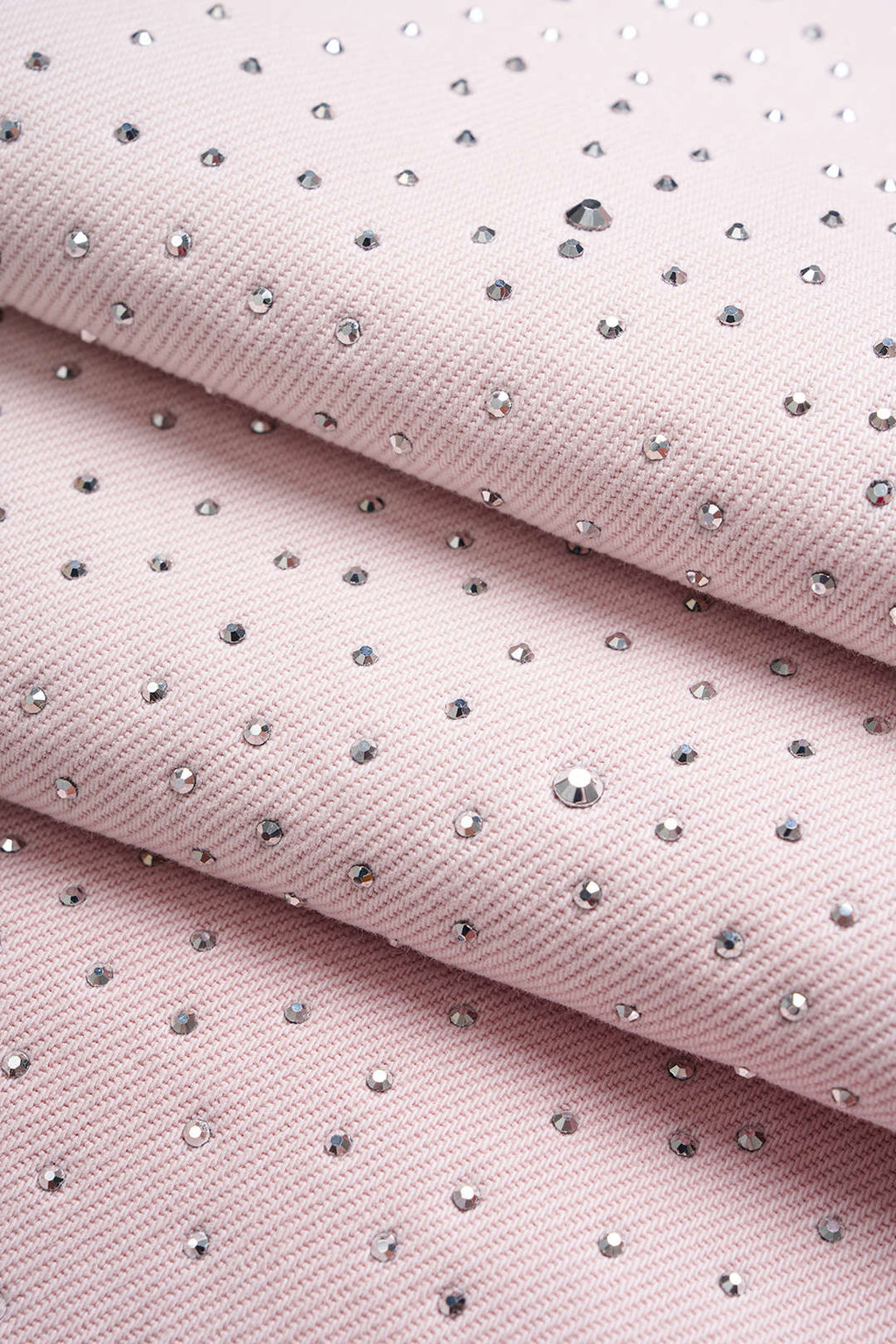 Bong Bag Light Pink Rhinestone Barrel Jeans