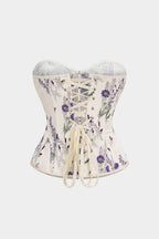 Bong Bag Lavender Floral Corset Tube Top