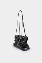 Bong Bag Black Faux Leather Cross-Body Bag