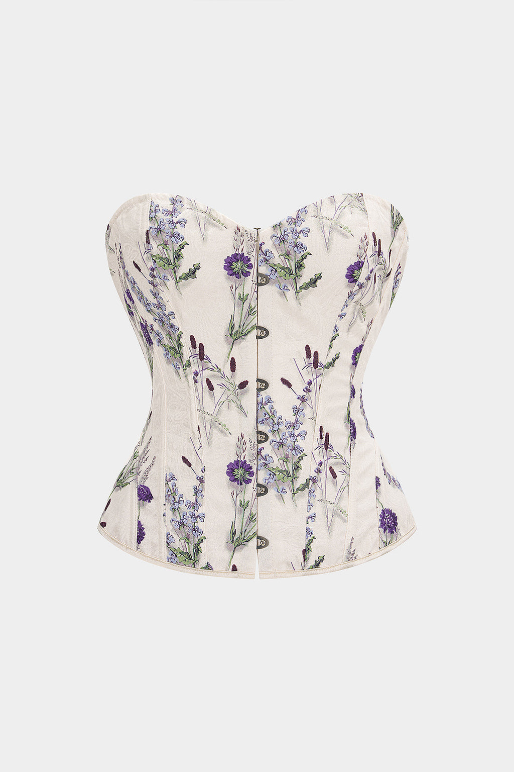 Bong Bag Lavender Floral Corset Tube Top