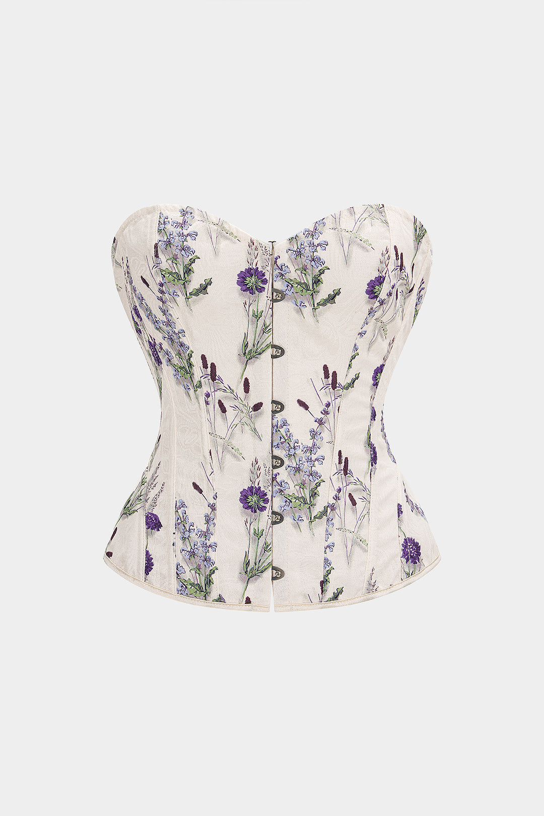 Bong Bag Lavender Floral Corset Tube Top